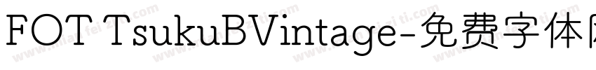 FOT TsukuBVintage字体转换